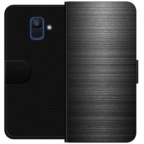 Samsung Galaxy A6 2018 Plånboksfodral Brushed Metal