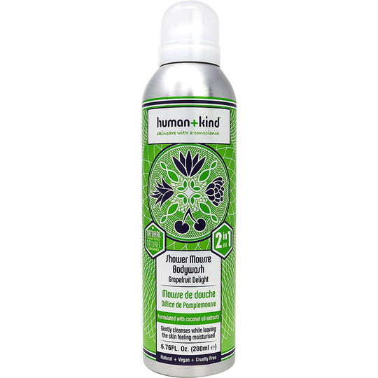 Shower Mousse Tropical Splash, 200 ml Human+Kind Duschcreme