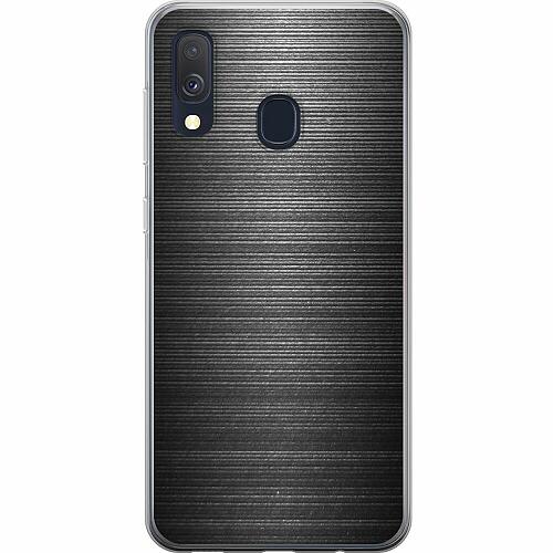 Samsung Galaxy A40 Mjukt skal - Brushed Metal